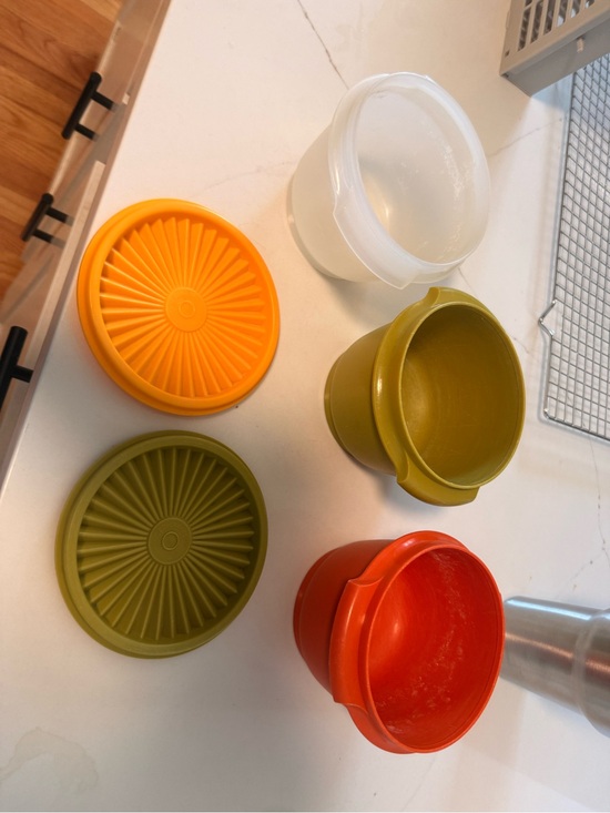 Tupperware Other - Vintage Tupperware with Lids - Orange, Olive, clear